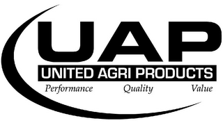 UAP UNITED AGRI PRODUCTS PERFORMANCE QUALITY VALUE logo