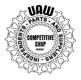 UAW INDEPENDENTS PARTS AND SUPPLIERS COMPETITIVE SHOP logo