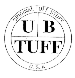 UB TUFF ORIGINAL TUFF STUFF U.S.A. logo