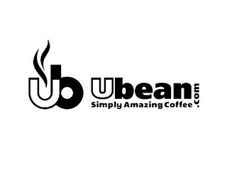 UB UBEAN .COM SIMPLY AMAZING COFFEE logo