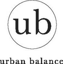 UB URBAN BALANCE logo
