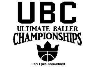 UBC ULTIMATE BALLER CHAMPIONSHIPS 1 ON 1 PRO BASKETBALL logo