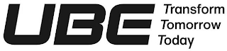 UBE TRANSFORM TOMORROW TODAY logo