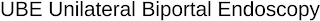 UBE UNILATERAL BIPORTAL ENDOSCOPY logo