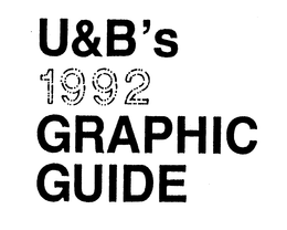U&B'S 1992 GRAPHIC GUIDE logo