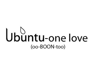 UBUNTU-ONE LOVE (OO-BOON-TOO) logo