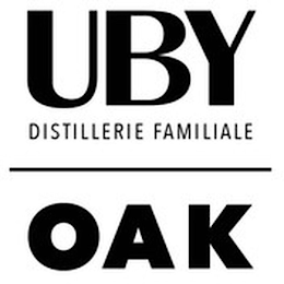 UBY OAK DISTILLERIE FAMILIALE logo
