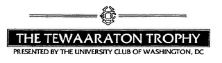 UC THE TEWAARATON TROPHY PRESENTED BY THE UNIVERSITY CLUB OF WASHINGTON, DC logo