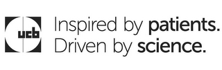 UCB INSPIRED BY PATIENTS. DRIVEN BY SCIENCE. logo