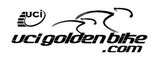 UCI UCIGOLDENBIKE.COM logo