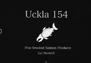 UCKLA 154 FINE SMOKED SALMON PRODUCTS GET HOOKED! logo