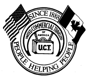 U.C.T. UNITED COMMERCIAL TRAVELERS OF AMERICA PEOPLE HELPING PEOPLE SINCE 1888 logo
