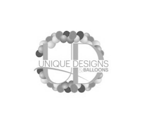 UD UNIQUE DESIGNS & BALLOONS logo