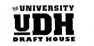 UDH THE UNIVERSITY DRAFT HOUSE logo