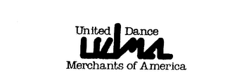 UDMA UNITED DANCE MERCHANTS OF AMERICA logo