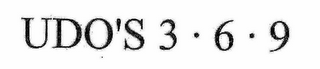 UDO'S 3 · 6 · 9 logo