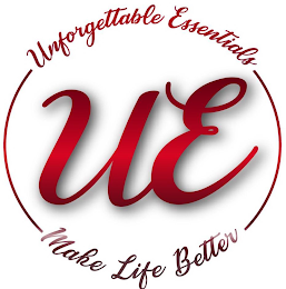 UE UNFORGETTABLE ESSENTIALS MAKE LIFE BETTER logo