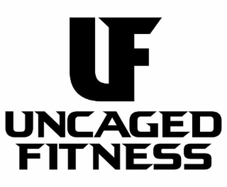 UF UNCAGED FITNESS logo