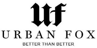 UF URBAN FOX BETTER THAN BETTER logo