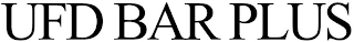 UFD BAR PLUS logo