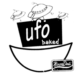 UFO BAKED BOCA DELI QUALITY PRODUCTS logo