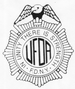 UFOA IN UNITY THERE IS STRENGTH F.D.N.Y. logo