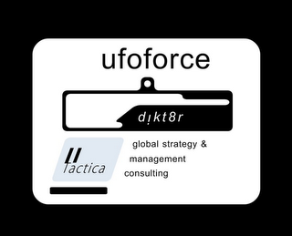 UFOFORCE DIKT8R 11 TACTICA GLOBAL STRATEGY & MANAGEMENT CONSULTING logo