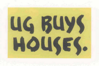 UG BUYS HOUSES. logo