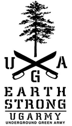 UGA EARTH STRONG UGARMY UNDERGROUND GREEN ARMY logo