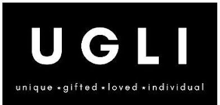UGLI UNIQUE GIFTED LOVED INDIVIDUAL logo