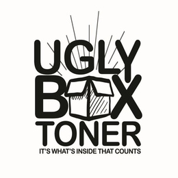UGLY BOX TONER IT'S WHAT'S INSIDE THAT COUNTS logo