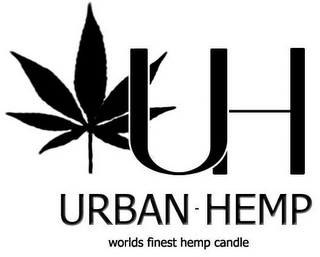 UH URBAN-HEMP WORLDS FINEST HEMP CANDLE logo