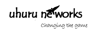 UHURU NETWORKS, CHANGING THE GAME logo