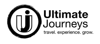 UJ ULTIMATE JOURNEYS TRAVEL. EXPERIENCE. GROW. logo