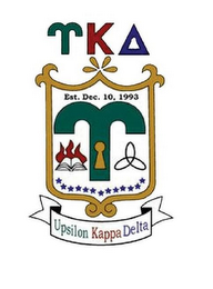 UKD UPSILON KAPPA DELTA EST. DEC. 10, 1993 logo