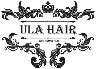 ULA HAIR 100% HUMAN HAIR logo