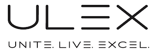 ULEX UNITE. LIVE. EXCEL. logo