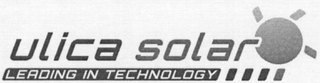 ULICA SOLAR LEADING IN TECHNOLOGY logo