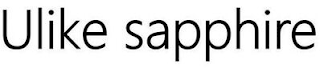 ULIKE SAPPHIRE logo