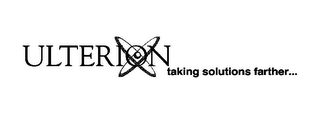 ULTERION TAKING SOLUTIONS FARTHER... logo