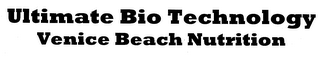ULTIMATE BIO TECHNOLOGY VENICE BEACH NUTRITION logo