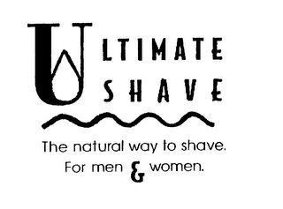 ULTIMATE SHAVE THE NATURAL WAY TO SHAVE. FOR MEN & WOMEN. logo