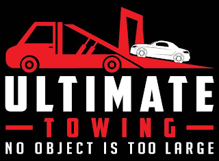 ULTIMATE TOWING NO OBJECT IS TOO LARGE. logo