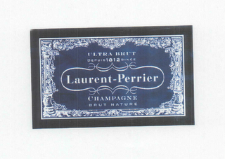 ULTRA BRUT DEPUIS 1812 SINCE LAURENT-PERRIER CHAMPAGNE BRUT NATURE logo