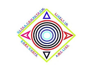 U.L.T.R.A. C.O.M.P.U.T.R.O.M. L.I.V.E.L.Y. I.N. K.O.R.E. U.V.O.F.E. A.W.E. L.I.V.E. logo