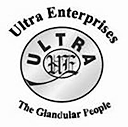 ULTRA ENTERPRISES ULTRA UE THE GLANDULAR PEOPLE logo