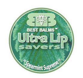 ULTRA LIP SAVERS "SPEARMINT SUPREME" BB BEST BALMS logo