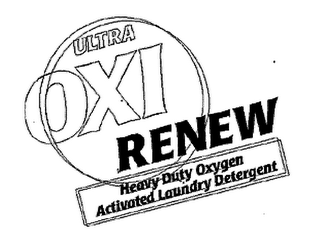 ULTRA OXI RENEW HEAVY DUTY OXYGEN ACTIVATED LAUNDRY DETERGENT logo