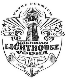 ULTRA PREMIUM AMERICAN LIGHTHOUSE VODKA logo