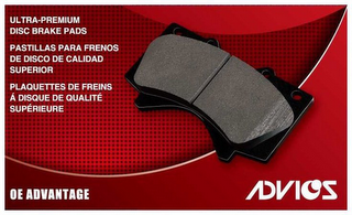 ULTRA-PREMIUM DISC BRAKE PADS PASTILLASPARA FRENOS DE DISCO DE CALIDAD SUPERIOR PLAQUETTES DE FREINS A DISQUE DE QUALITE SUPERIEURE OE ADVANTAGE ADVICS logo